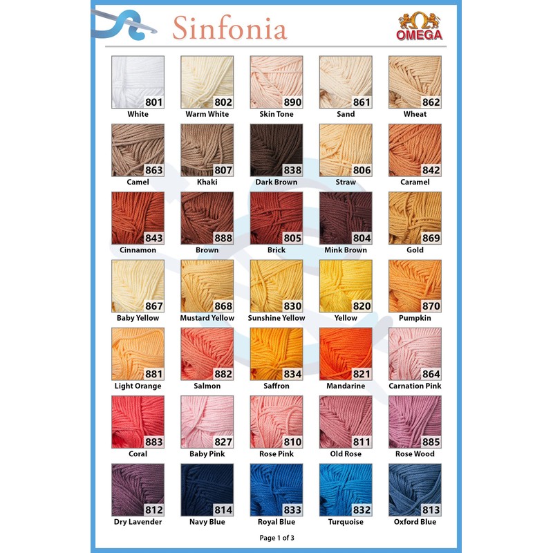 Hilaza Sinfonía Marca Omega (Amarillo medio)