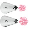 Wilton 418-613 Left-Hand Drop Flowers Decorating Tip Set
