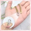 MKCYD 10Pcs Oval Clasp Tiny Carabiner Necklace Clasps and Closures