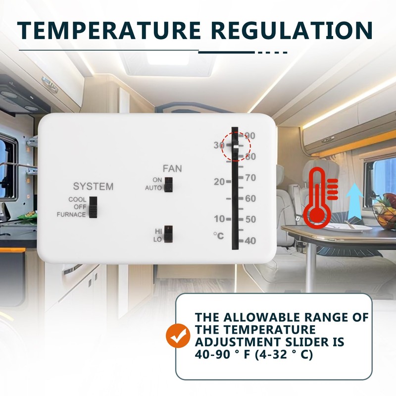 RV Thermostat, RV Thermostat Replacement for RV Camper, for Dometic