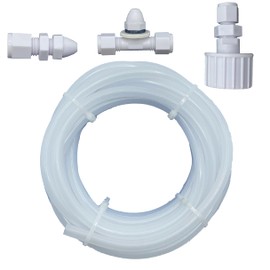 Poolzilla (1 Pack Pool Slide Spray Kit - 12’ FT Tubing, Nozzles, and Connector for Straight or Curved Swimming Pool Water Slides