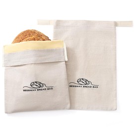 Beeswax Bread Bags for Homemade Bread. Beeswax Bags for Sourdough.（2 Pack). XL-12 * 17IN. ZSHLXM