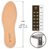 ORTRI Genuine Leather Insole, Premium, Activated Carbon, Odour Absorber, Breathable