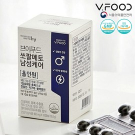 V Food [Korea Yakult] V Food Saw Palmetto Men’s Care All-in-One 650mg x 30 capsules for 1 month (multiple purchases) / [한국야쿠르트] 브이푸드 쏘팔메토 남성케어 올인원 650mg x 30캡슐 1개월(복수구매)