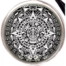 Fashion Jewelry CALENDAR AZTEC MAYAN INCA pendant 925 Sterling Silver 22" necklace women men