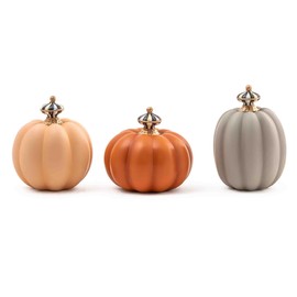 MACKENZIE-CHILDS Fall On The Farm Mini Pumpkins, Set of 3