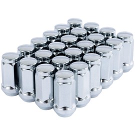 DCVAMOUS 24 PC 14x1.5 Lug Nuts Chrome 19mm Hex Compatible with Chevy GMC 6 Lug Aftermarket Wheels - M14x1.5 Extended Lugnuts 1.8" Tall Cone Seat for Sierra Silverado 1500 Suburban Yukon Tahoe Escalade