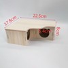 Zpeiran Wooden Hamster House,3 Chamber Hamster Hideout Cage Hamster Hide