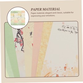 VILLFUL 80pcs Vintage Letter Writing Chinese Style Ink for Thank You Notes Poems and Announcements Lovely Writing Supplies for Calligraphy and Craft Projects