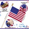Shimeyao 450 Pcs Mini American Flags on Stick Bulk, 8x12