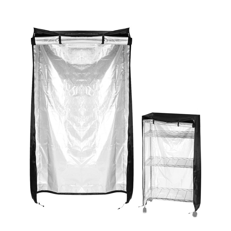 QWORK Storage Shelving Unit Cover, Wire Rack Cover for Shelf