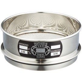 Sanpo Stainless Steel Sifter, 5.9 x 1.8 inches (150 x 45 mm), 0.2 inches (5 - 3290-25 mm)