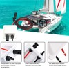 Roof feed-through solar cable guide, waterproof ABS solar modules, cable