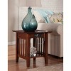 AFI Mission Solid Wood End Table with Built in Device