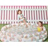 sun squad New Inflatable Kids 3-Ring Round Circle Wading Pool