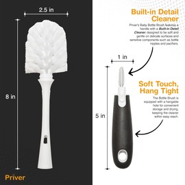 Priver - cepillo para polvo para botella (blanco, 2)