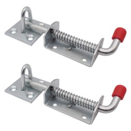 Spring Loaded Animal Bolt For Heavy Gates - Zinc Plating - 6"/150mm - Pack of 2