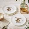 Portmeirion Home & Gifts Wrendale Coupe Plate Brained (Hare), Bone