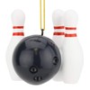 Tree Buddees Bowling Ball and Pins Christmas Ornaments