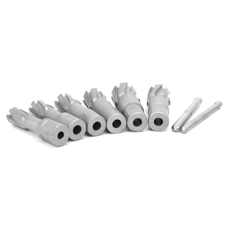 3/4" Weldon Shank Annular Cutter Set 35mm Depth 16/18/20/22/24/26mm for
