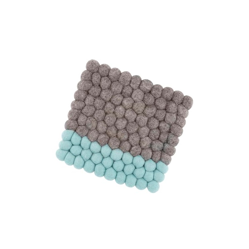 cilio Lana Due Coaster, Washable Felt Made of Sheep's Wool,