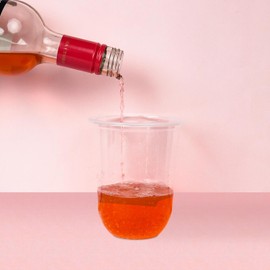 LIANGYUNZE Disposable Stemless Clear Plastic Cups 12OZ NATURAL Arc Plant Based wine glasses For Parties Weddings Birthdays Cocktail BPA Free Recyclable Clear Cold Cups (Set of 150)