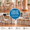 24-Piece Silicone Chair Leg Floor Protectors for Hardwood Floors –