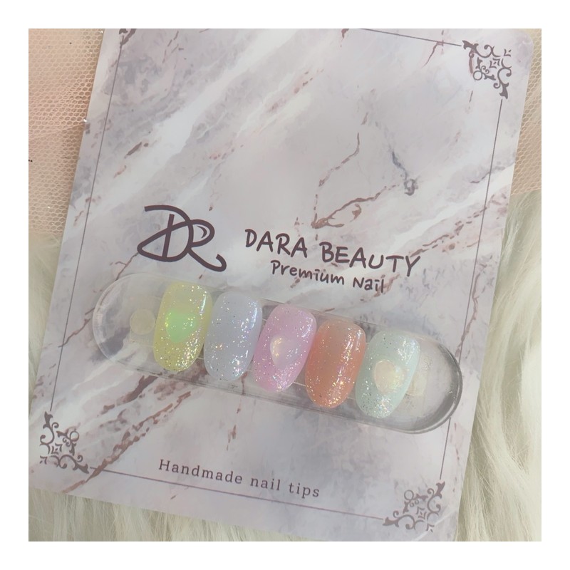 Next day delivery⭐Colorful heart nails⭐ / 다음날 발송⭐알록달록 하트네일⭐