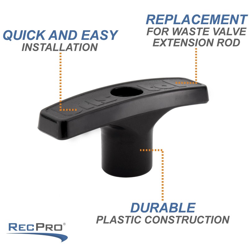 RecPro RV Waste Valve Handle | Replacement for Valve Extension