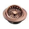 Westbrass R214-11 3-1/2-Inch Large Post Style Kitchen Sink Basket Strainer,
