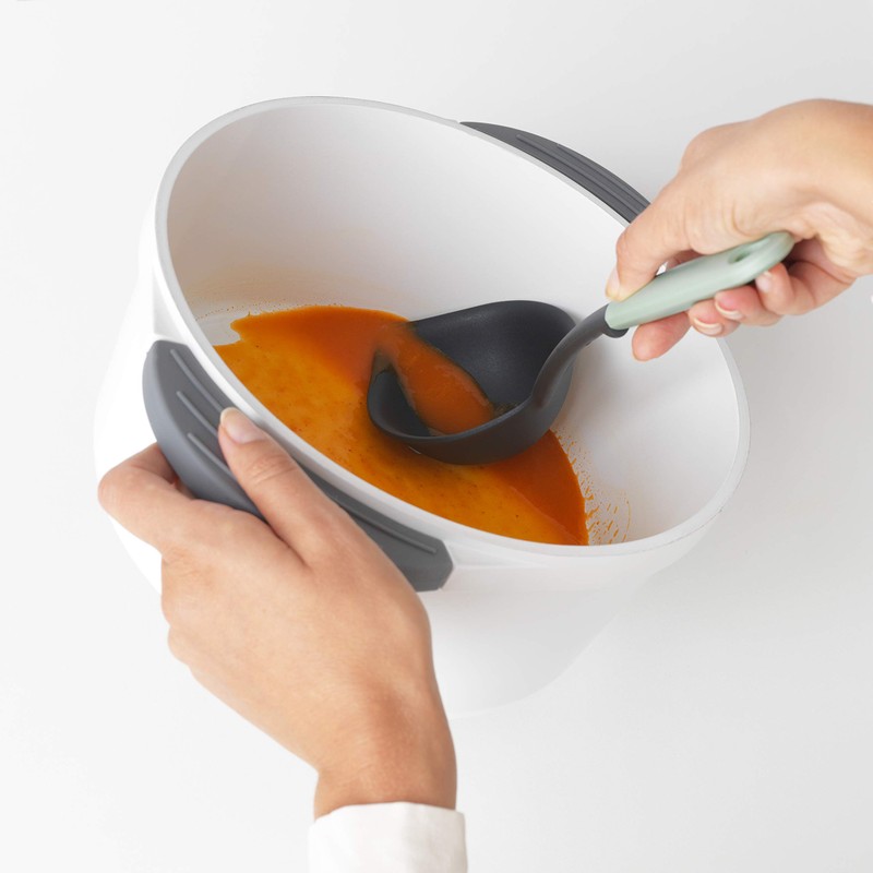 Brabantia 122729 Tasty+ Soup Ladle Plus Scraper, Jade Green