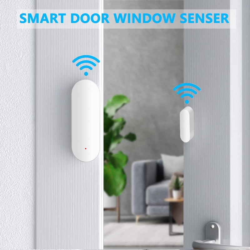WiFi Door Sensor, Intelligent Window Contact Sensor, Wireless Window Door