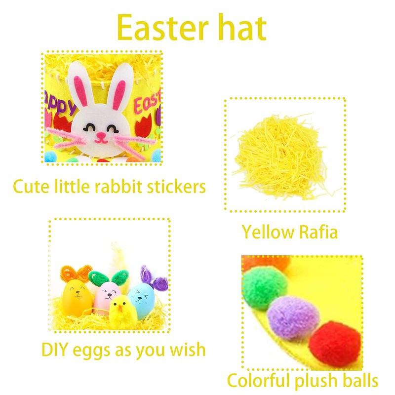 Easter Bonnet Kit,Easter Bonnet,Easter Crafts for Kids,Easter Bonnet Decorations,Easter Hat,Easter