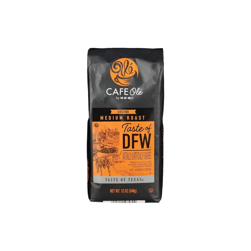 H-E-B CAFE Ole Medium Roast Ground Coffee, 12 oz, DFW