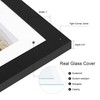 Hongkee 13x39 Puzzle Frame 2 Packs, Real Glass and Black