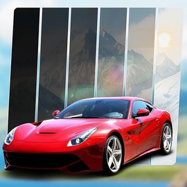 Ceramic Car Window Tint with 35% Percent VLT 20" in x 20'Ft Privacy Window Tint for Car Blocks UV IR Rays, Heat & Glare - Scratch Resistance-Black