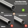 KWOKWEI 2PCS 300mm Stainless Steel Round Tubing, 1” OD, 7/8”