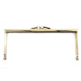 Hand® Elegant Gold Tone Square Kiss Clasp Purse Frame – 180 x 75 mm