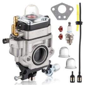 GEARMONSTER 52cc 49cc 43cc Brush Cutter Carbu Kit with Gasket, Hose, Spark Plug and Fuel Filter, Carburettor Replacement for a Variety of Lawnmowers, Brushcutters and Chainsaws
