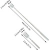 2PCS BBQ Toasting Forks, Extendable Stainless Steel Long Handle Fork,