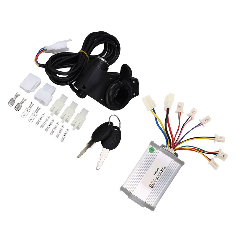 48V 800W Bike Brush Controller Set with Keys Thumb Throttle