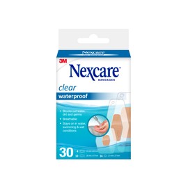 Nexcare™ Waterproof Clear Bandage 588-30PBANZ, Assorted, 30/Pack