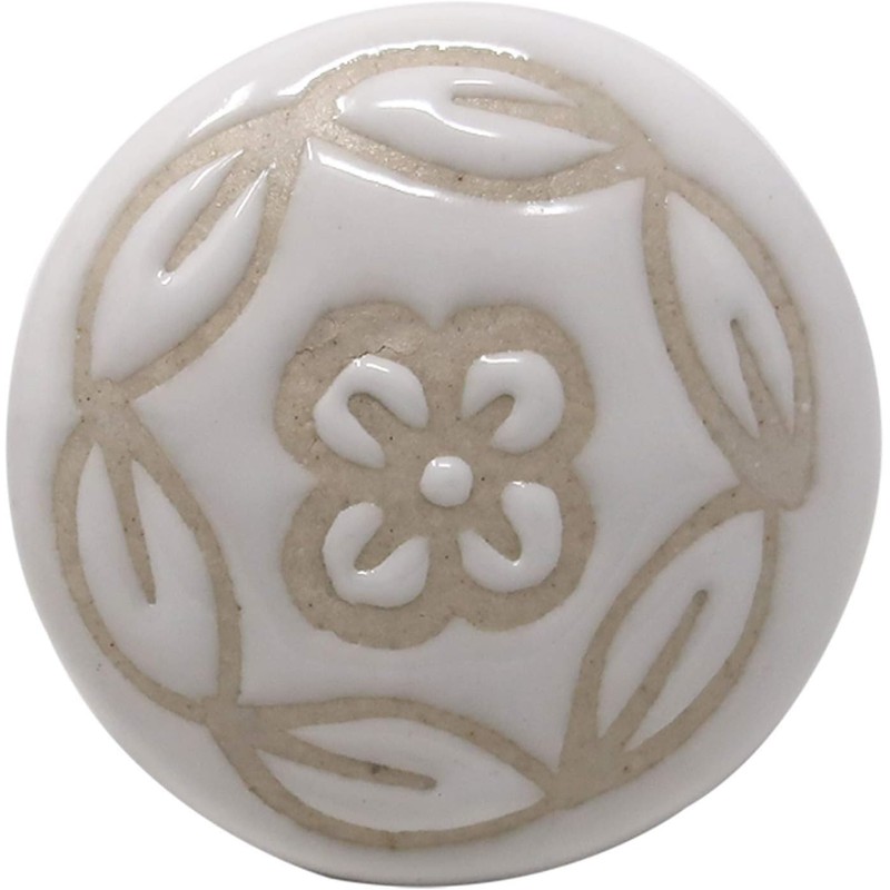 Craft Kart Set of 20 Off White Decorative Pull Knobs