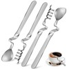 Artibetter Set of 4 Espresso Spoons, Stainless Steel Coffee Spoons,