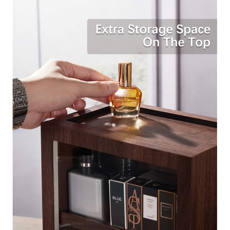 Homde Cologne Storage Organizer with Drawer - Men's Cologne Holder