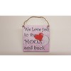 HmHome We Love You To The Moon and Back Pink