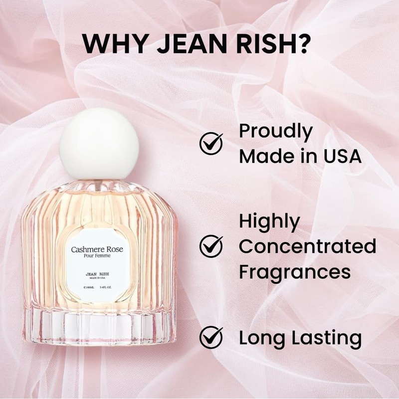 Jean Rish Cashmere Rose, Eau De Parfum For Women (3.4