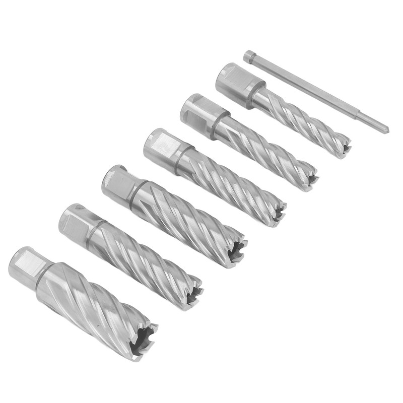 7Pcs Annular Cutter 3 Flute Mag Drill Bit Carbide Steel