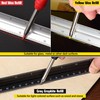 Hiboom 3 Pack Solid Carpenter Pencil with Pencil Cap and