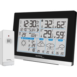 Technoline WD2100 Internet Weather Station Weather Data on Display and on Smartphone or Tablet via the App "Direct Weather"